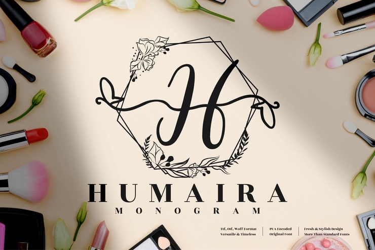 Humaira Monogram字体 2