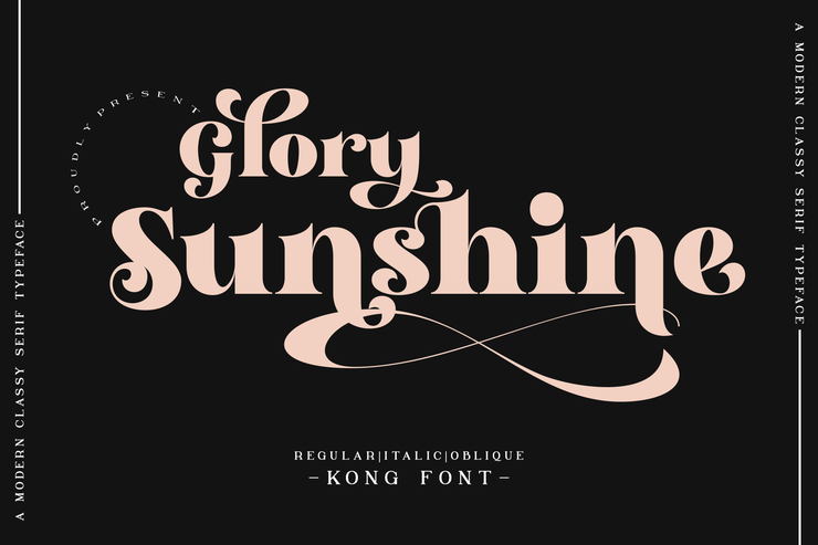 Glory Sunshine字体 1