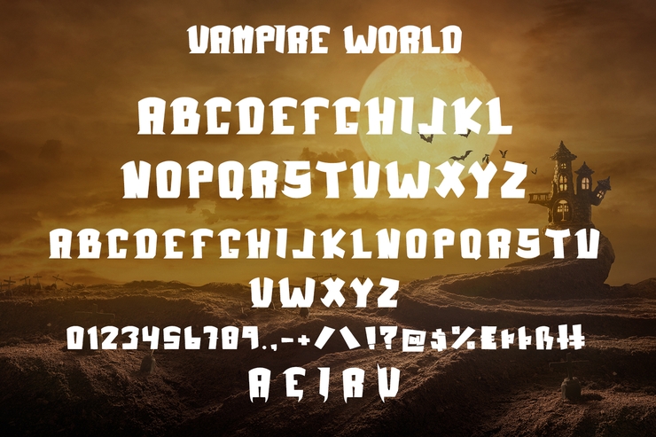 Vampire World字体 8