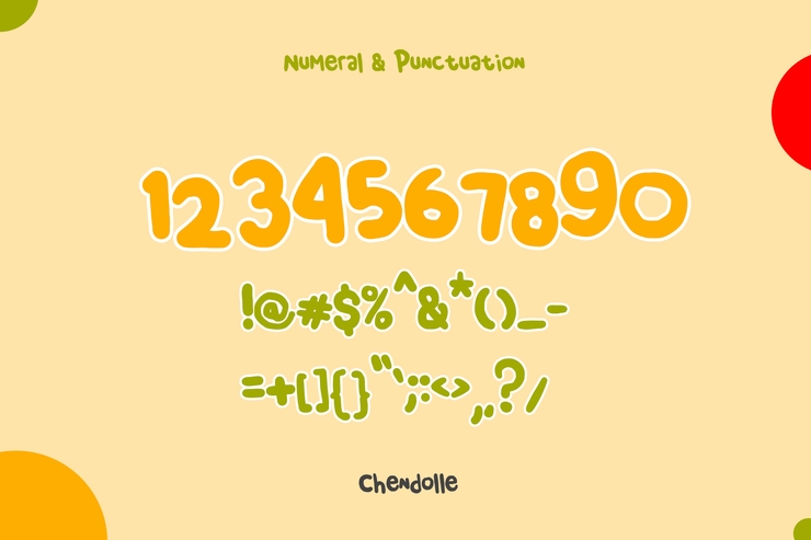 Chendolle字体 3