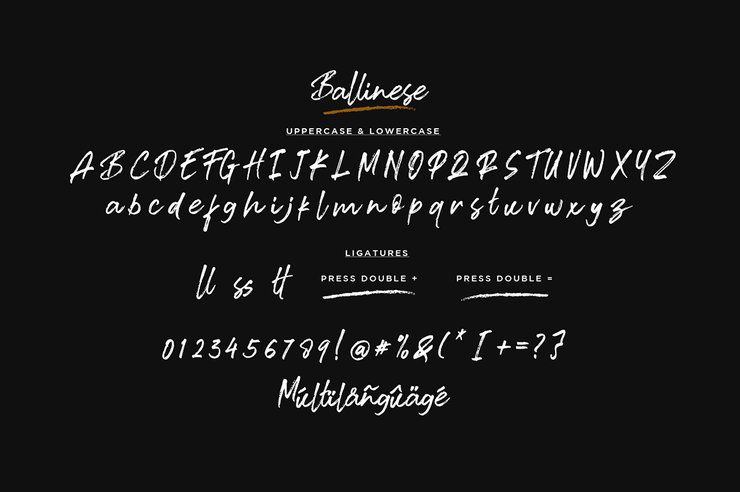 Ballinese字体 1