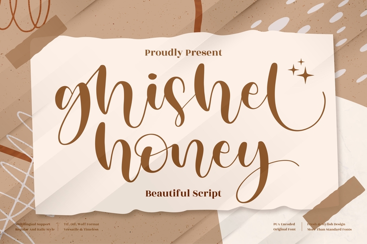 ghisel honey字体 9