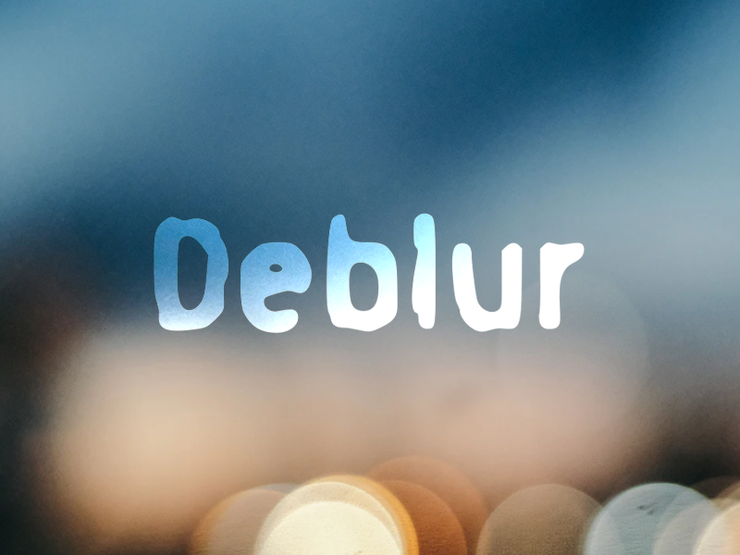 d Deblur字体 1