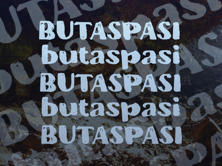 b Butaspasi字体 1