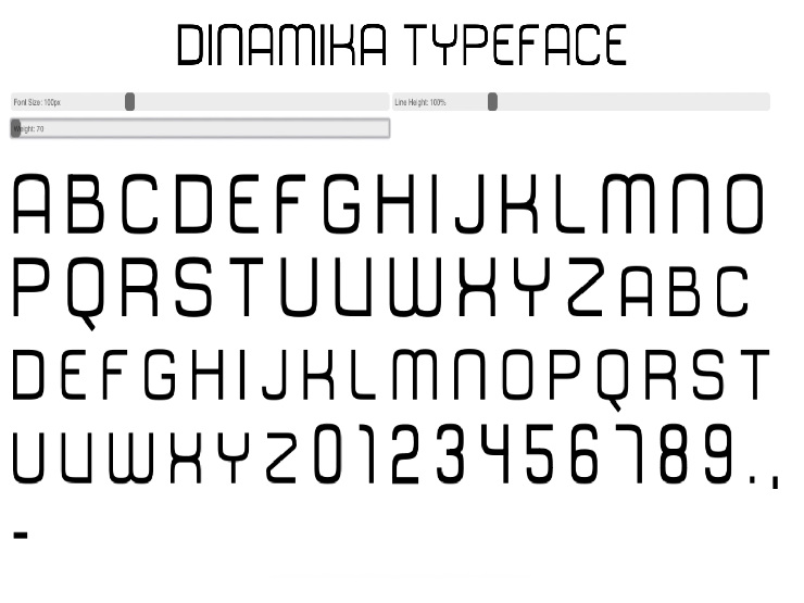 Dinamika字体 3