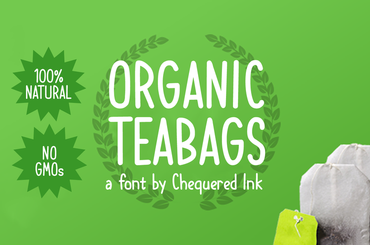 Organic Teabags字体 1