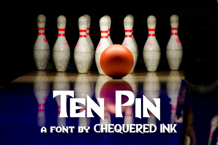 Ten Pin字体 1