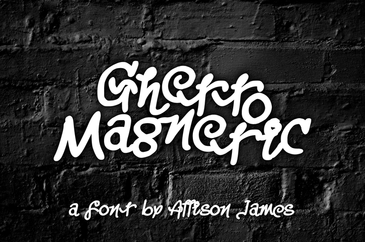 Ghetto Magnetic字体 2