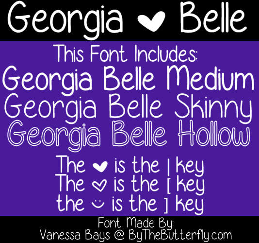 Georgia Belle字体 1