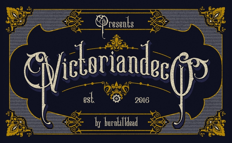 Victoriandeco字体 1