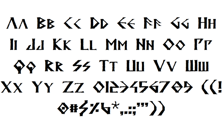 Anglodavek字体 2