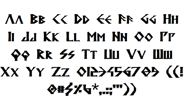 Anglodavek字体 3