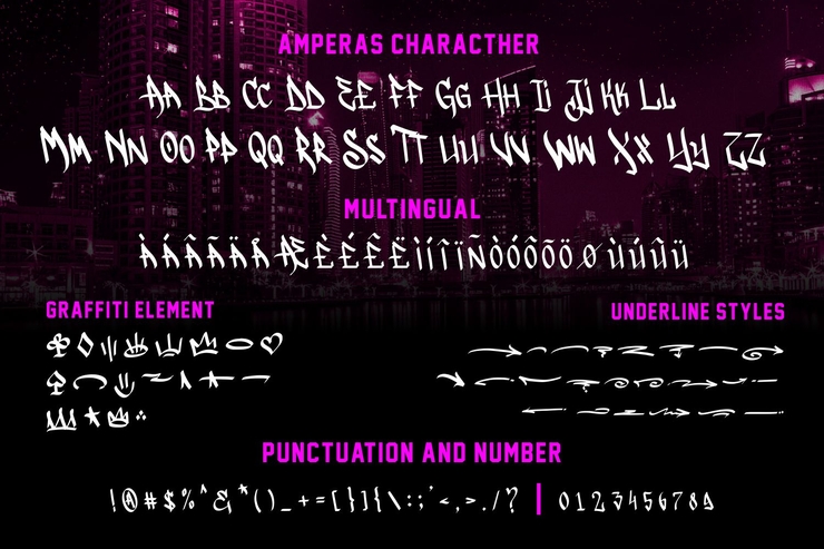 Amperas字体 8
