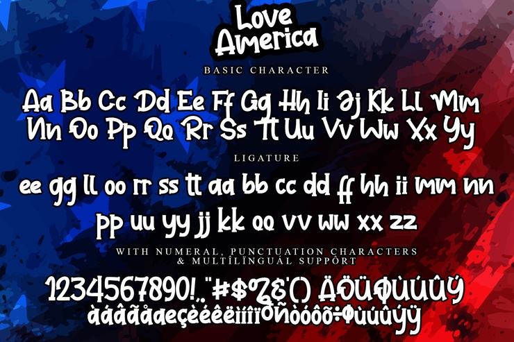 Love America字体 2