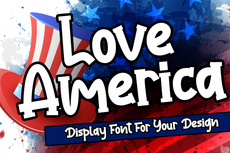 Love America字体 4