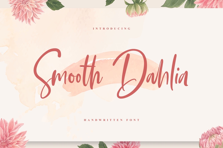 Smooth Dahlia字体 6