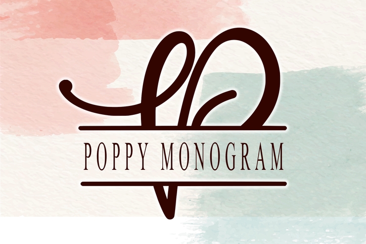 Poppy Monogram _字体 5