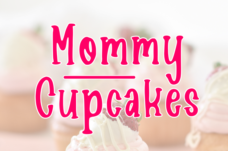 Mommy Cupcakes字体 3
