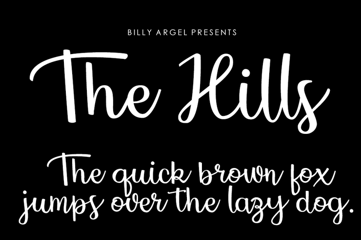 The Hills字体 1