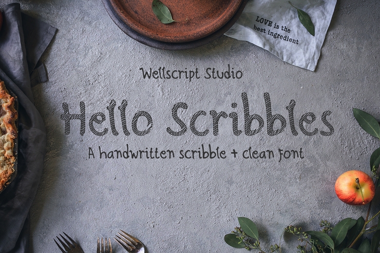 Hello Scribbles字体 3
