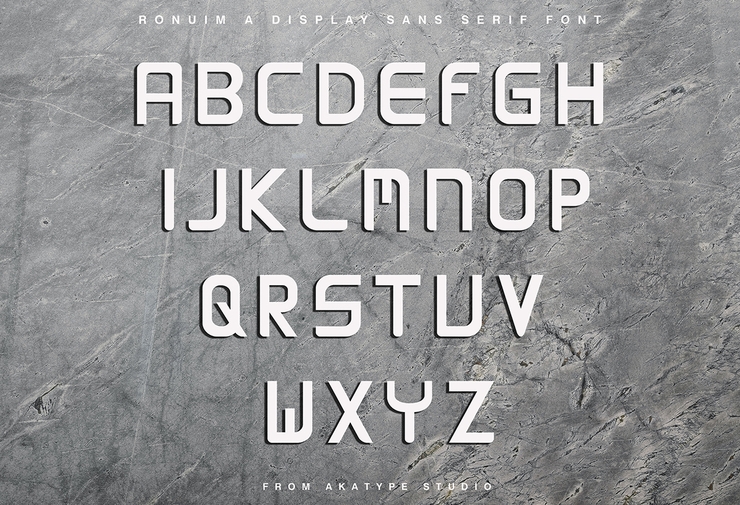 RONIUM字体 4