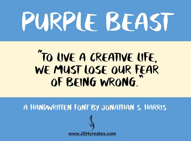 Purple Beast字体 1