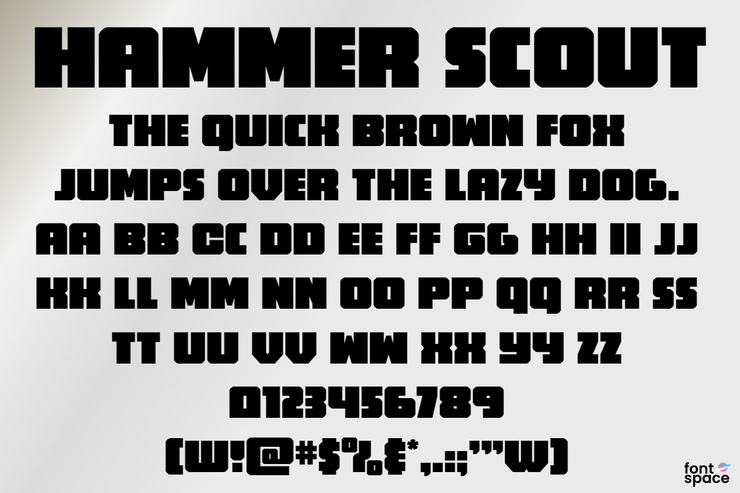 Hammer Scout字体 2