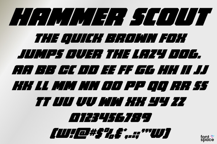 Hammer Scout字体 4