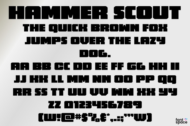 Hammer Scout字体 8