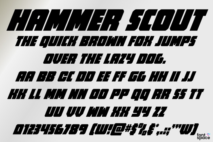 Hammer Scout字体 9