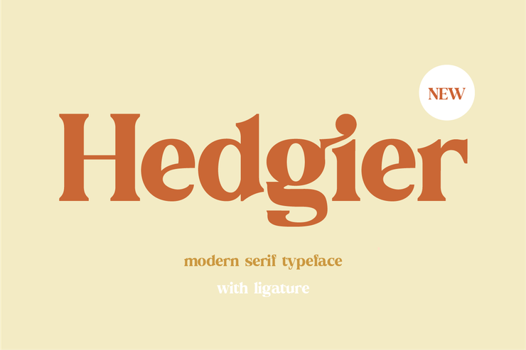 Hedgier字体 5