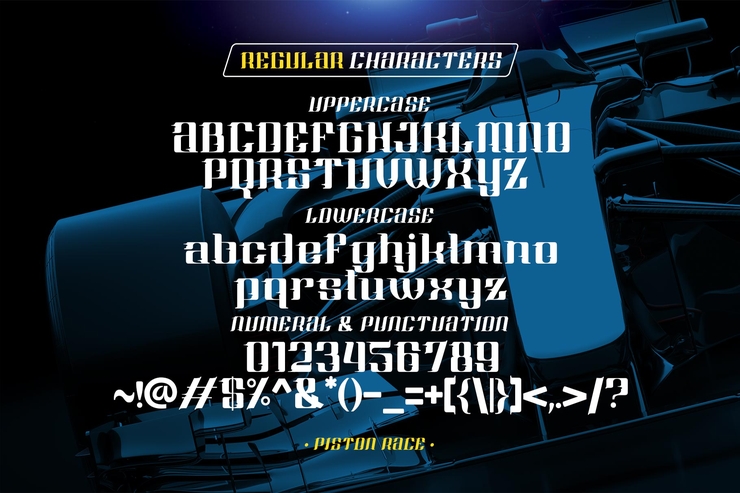Piston Race Vertion字体 5