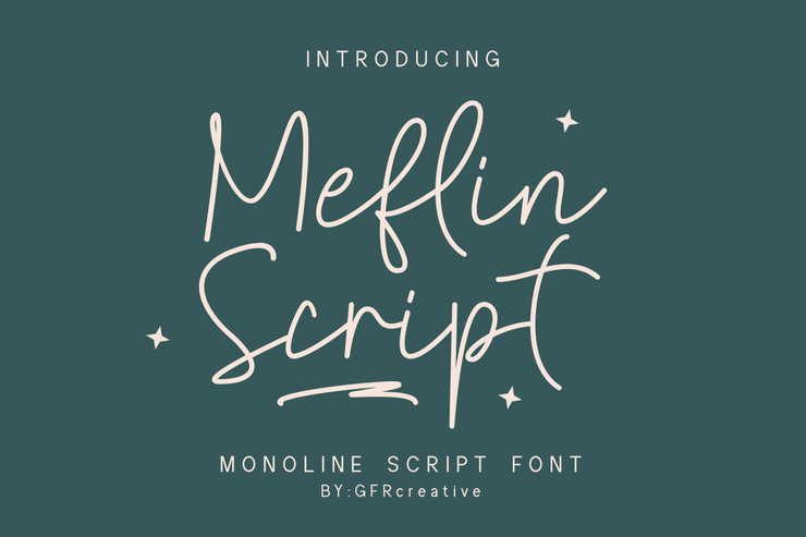 Meflin Script字体 1