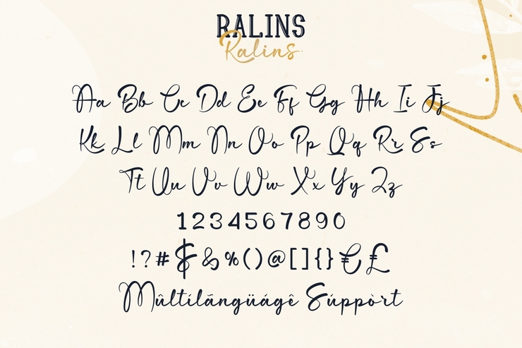 Ralins字体 3