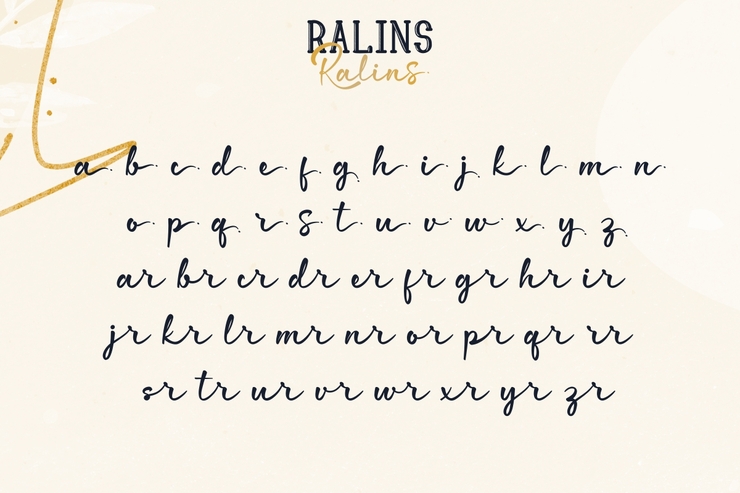 Ralins字体 7