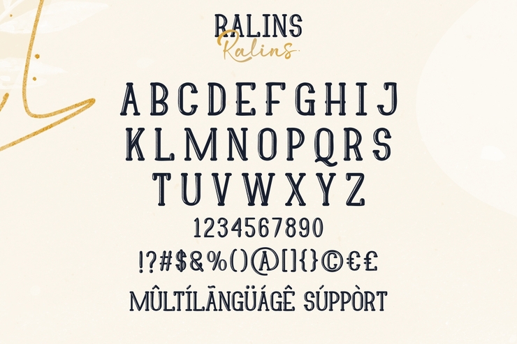 Ralins字体 9