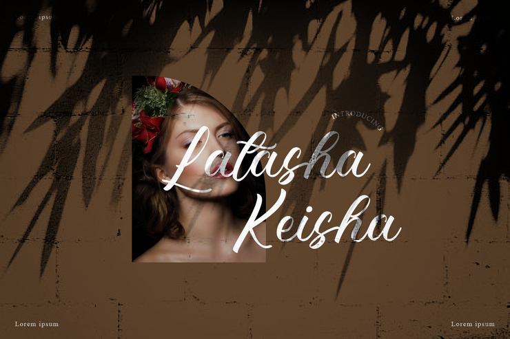 Latasha Keisha字体 3