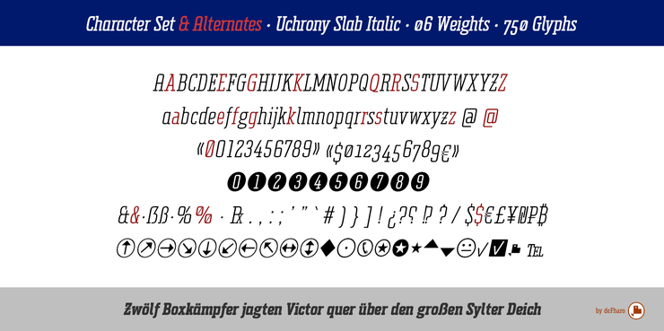 Uchrony Slab Italic字体 2