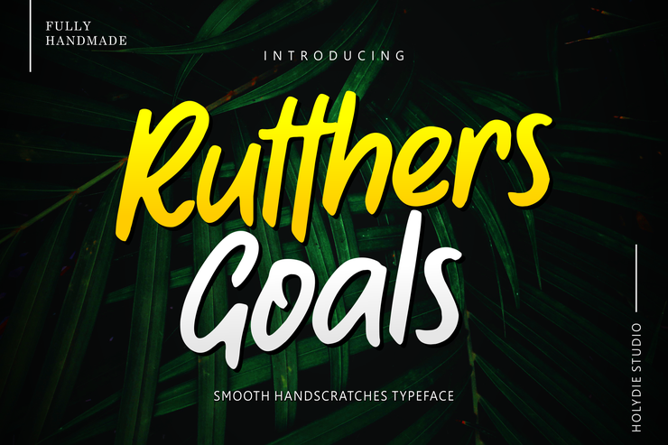 Rutthers Goals字体 4