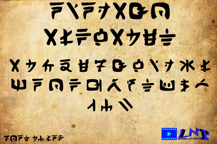 Ninjago Alphabet字体 1