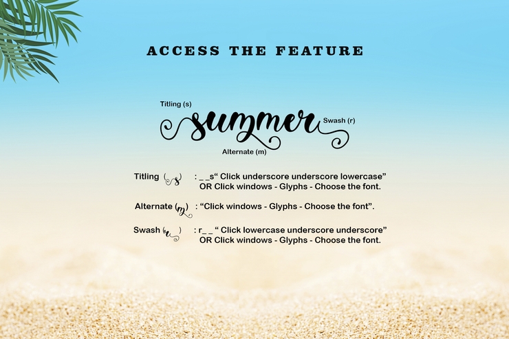Summer Monogram ( Monogram )字体 1