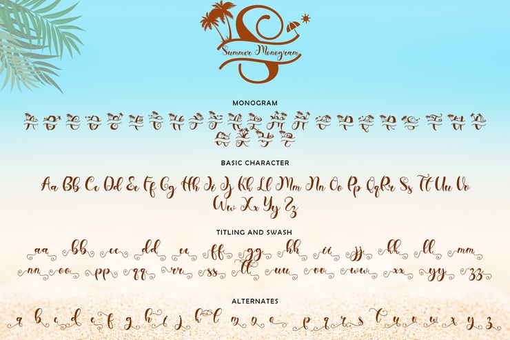 Summer Monogram ( Monogram )字体 4
