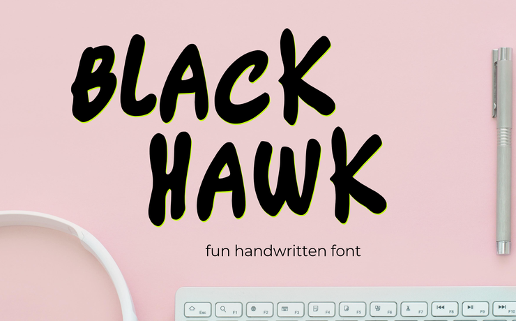 BLACK HAWK字体 2