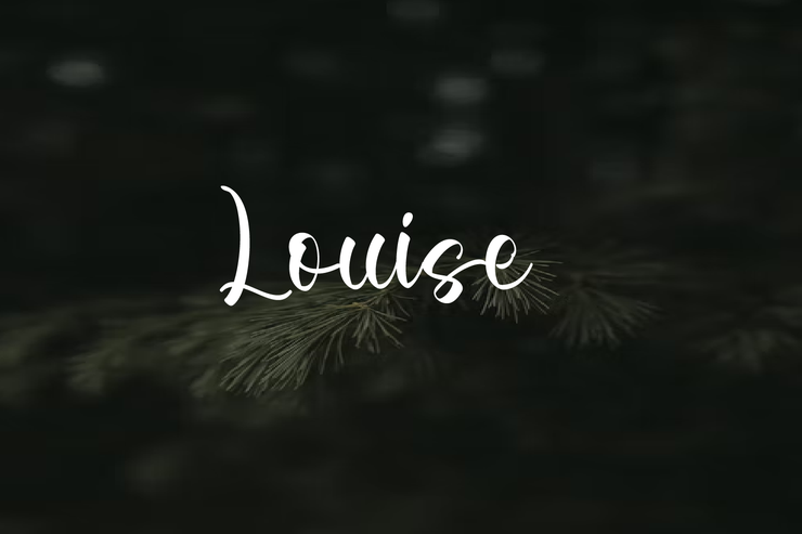 Louise字体 3
