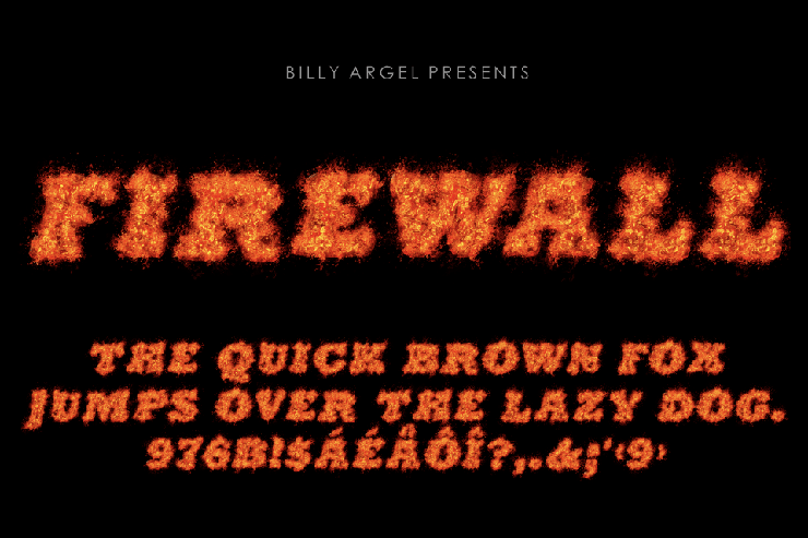 FIREWALL ITALIC字体 3