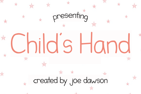 Child's Hand字体 2