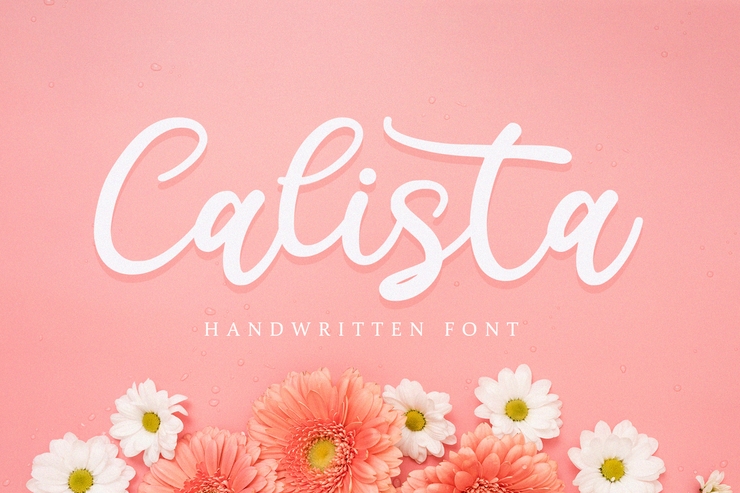 Calista - Handwritten字体 1