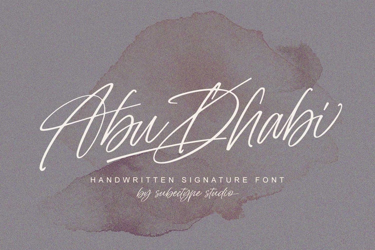 Abu Dhabi字体 2