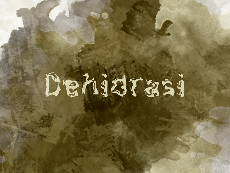 d Dehidrasi字体 1