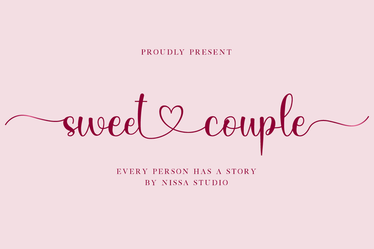 Sweet Couple字体 1